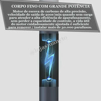 Chave de Fenda Elétrica 25 In 1 - Magnetic Tool D201 com LED