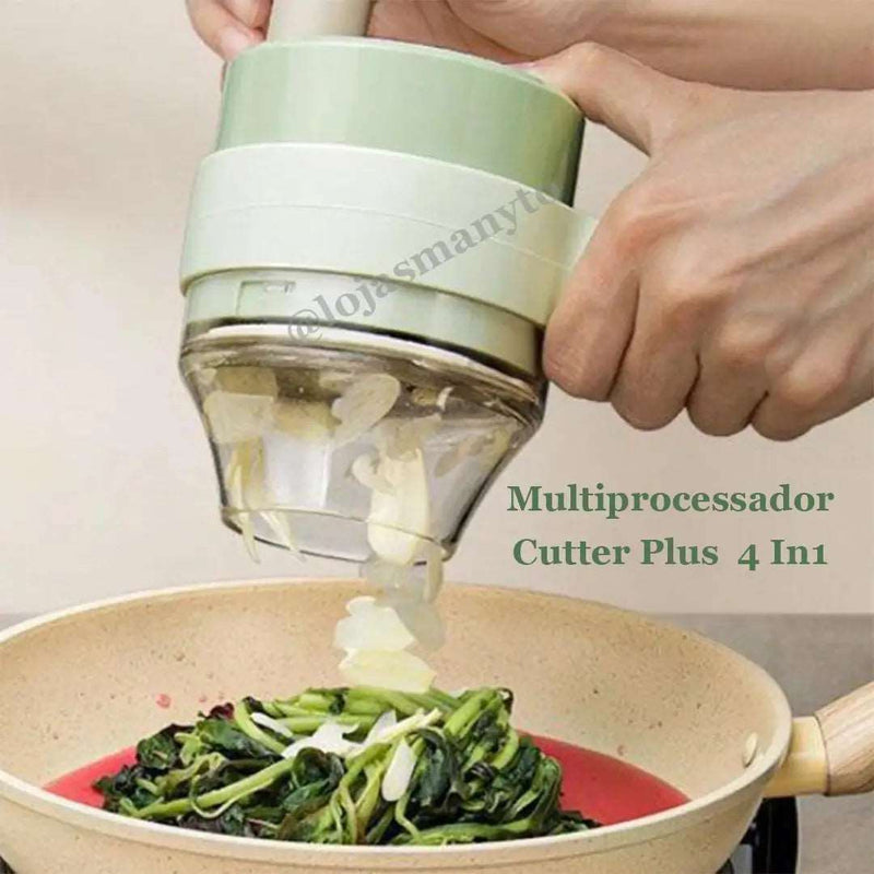 Multiprocessador Recarregável - Cutter Plus  4 In1