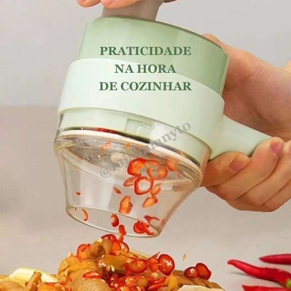 Multiprocessador Recarregável - Cutter Plus  4 In1