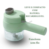 Multiprocessador Recarregável - Cutter Plus  4 In1